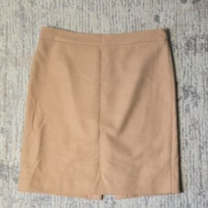 Womans Size 12 J. Crew Tan Wool Midi Skirt, Buisness Casual, Pencil Skirt, Fall